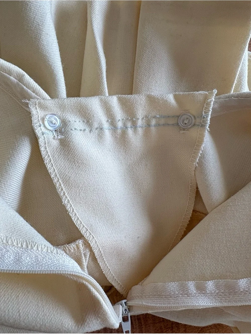 Vintage Sailor Dress Cream with Light Blue Detailing